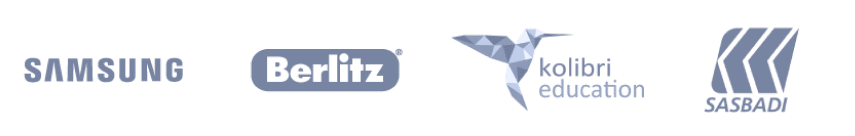 partner logo; samsung, berlitz, kolibri education, sasbadi